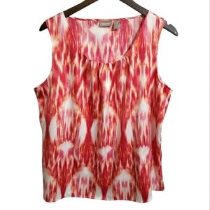 NWOT Chico's Gorgeous Sleeveless Blouse Top Women's Size Large
